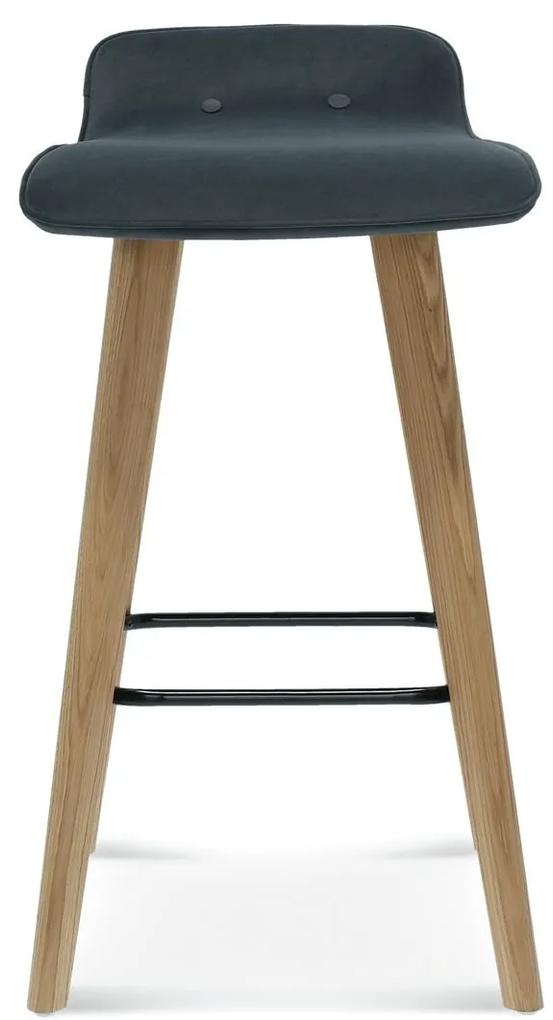 FAMEG Cleo - BST-1603 - barová stolička Farba dreva: buk premium, Čalúnenie: látka CAT. C