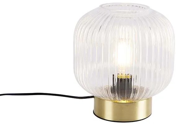 Art Deco stolná lampa mosadz - Karel