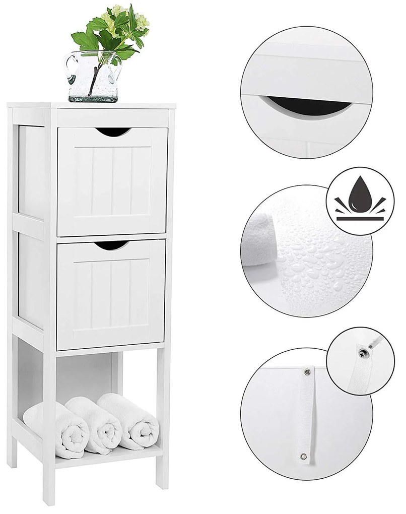 Kúpeľňová skrinka ZOE biela