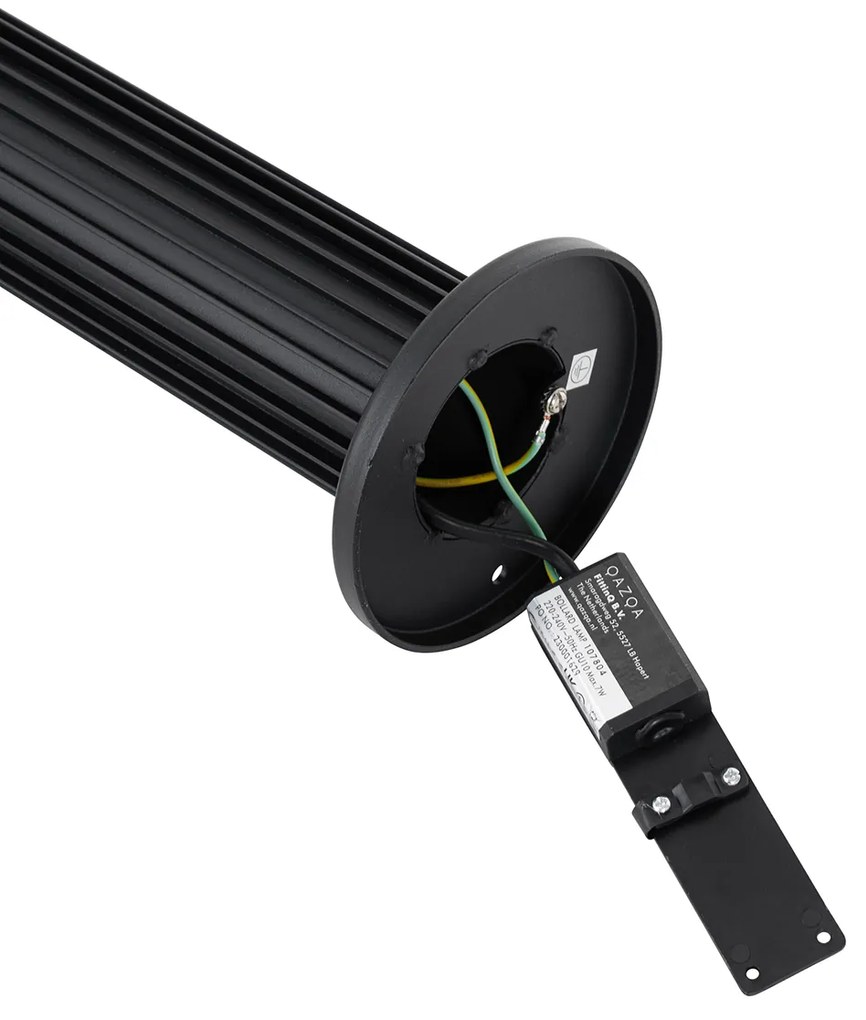 Dizajnový vonkajší stĺpik čierny 50 cm IP44 - Boris