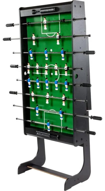 GamesPlanet® 1217 Stolný futbal Belfast rozkladacia 121 x 101 x 79 cm, čierny