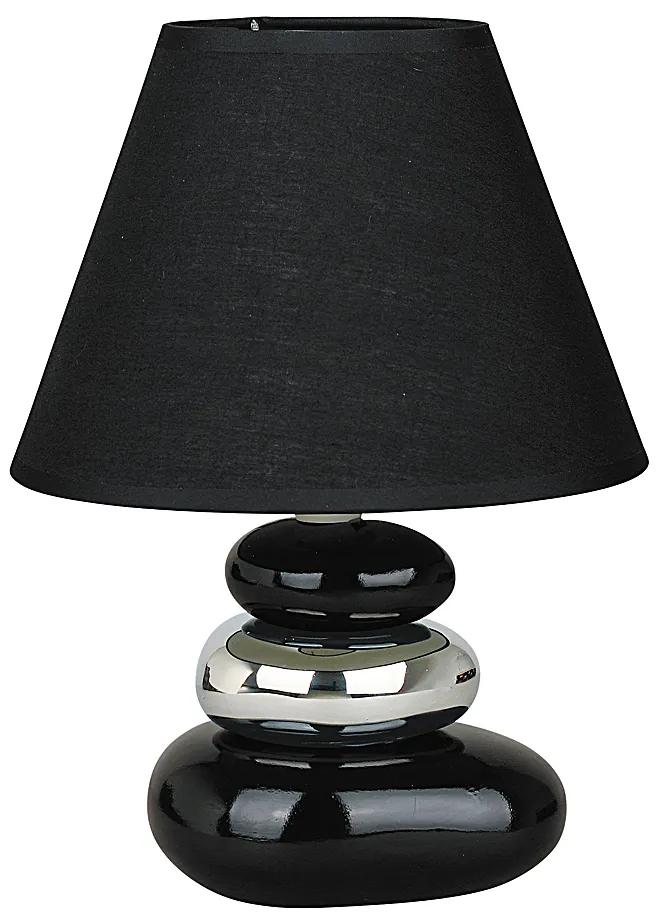 RABALUX Stolná lampa SALEM, strieborno-čierna