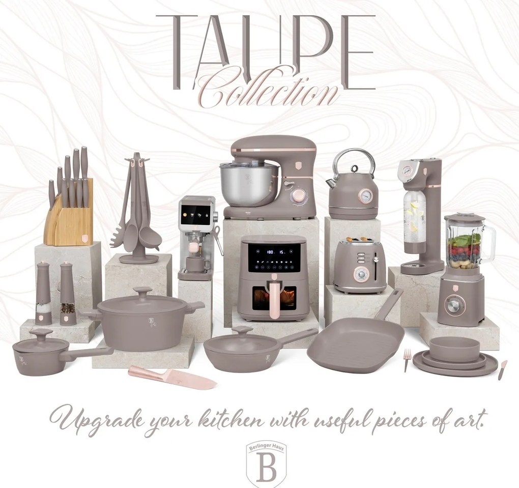 BerlingerHaus Súprava riadu s titánovým povrchom Taupe Nordic, 10 ks