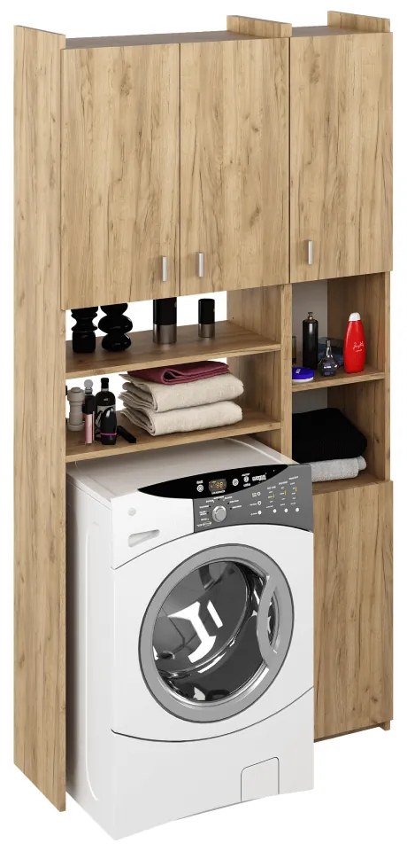 Skrinka nad práčku MIRALI, dub artisan