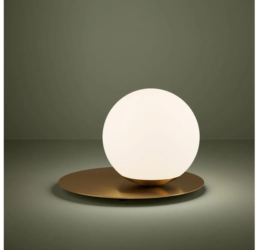 Eglo 39954 - Stolná lampa ARENALES 1xE27/40W/230V zlatá