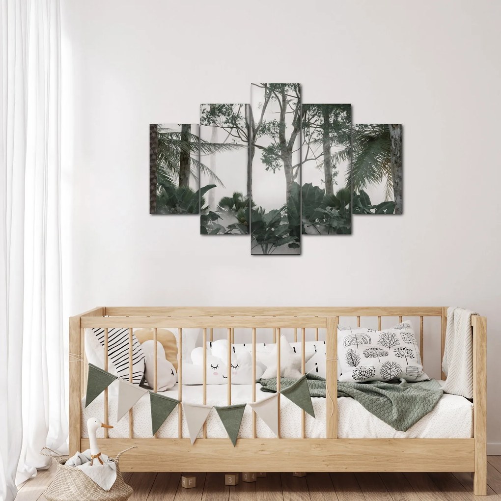 Obraz - Jungle v rannej hmle (150x105 cm)