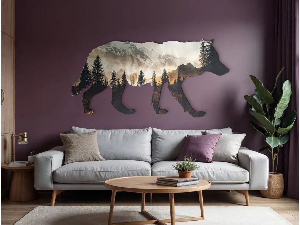 drevko | Obraz na stenu Vlčí horizont 395 x 80 cm