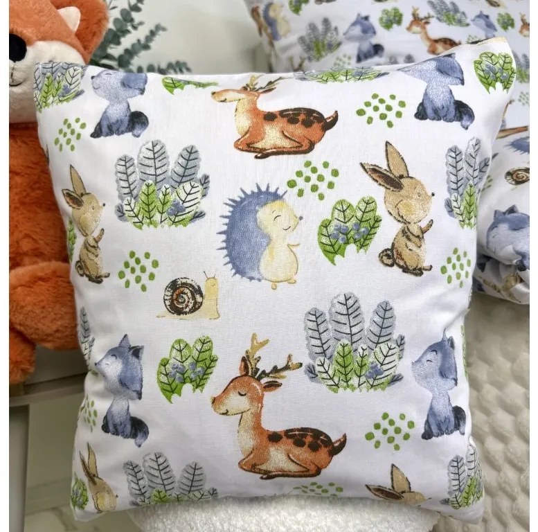 Detská bavlnená obliečka Ježko 40x40 cm – zips