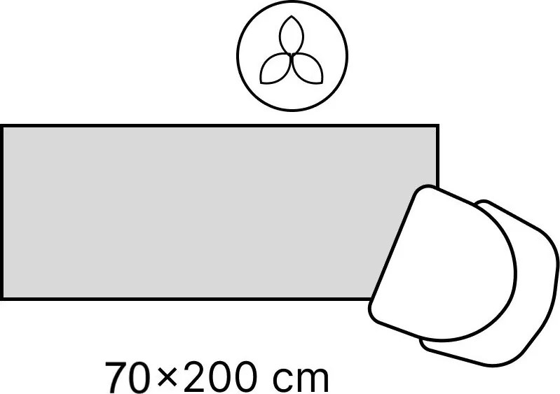 Krémový/v prírodnej farbe vnútorný a vonkajší behúň 80x200 cm Haringey Terrick – Ted Baker