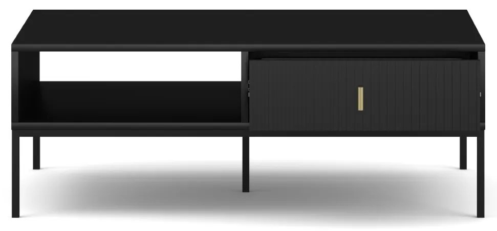 Konferenčný stolík Maggiore 104 cm čierny/zlatý