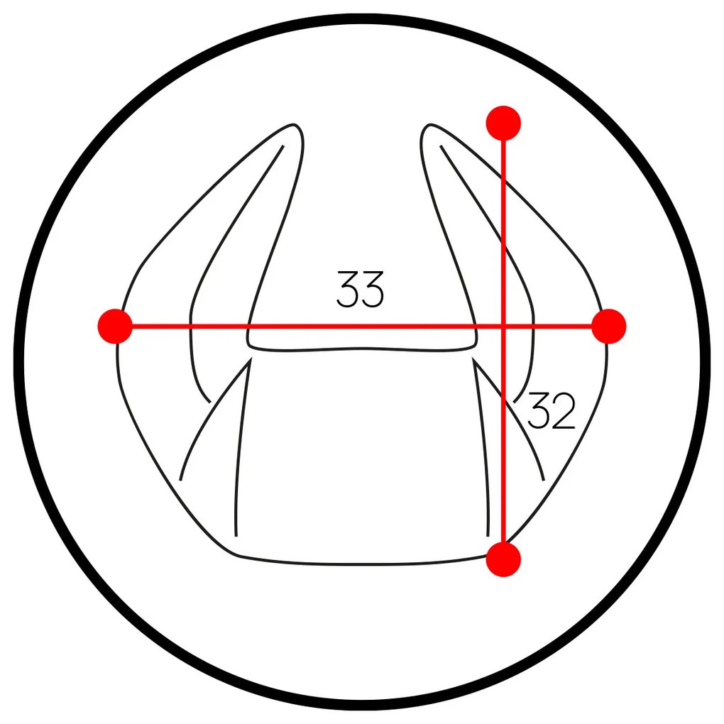 Záhlavný vankúšik Diablo Chairs X-Horn s Vašou výšivkou čierno-zelený