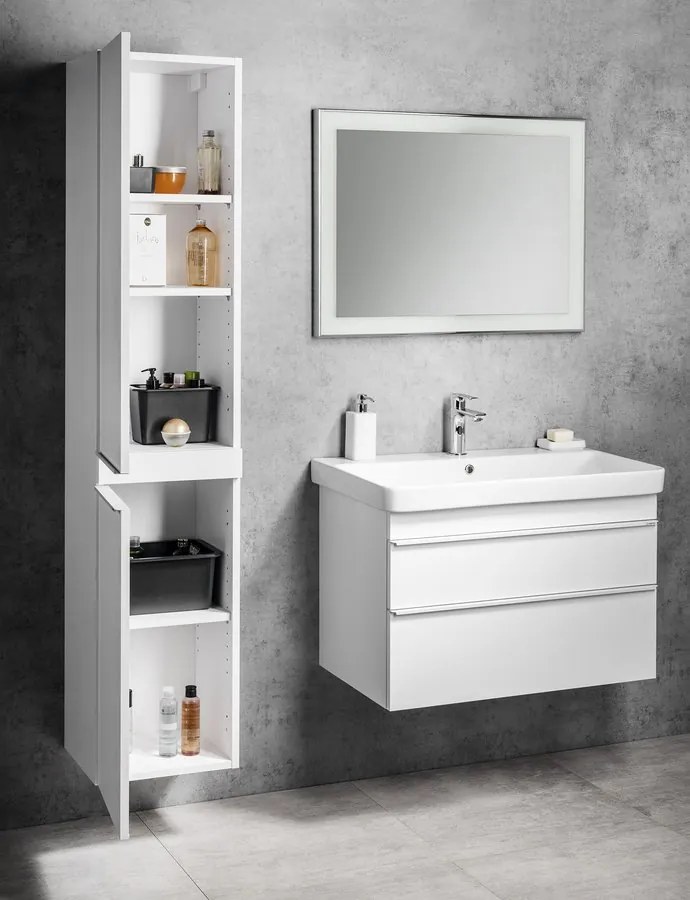Sapho Sapho, Kúpeľňový set SITIA 80, biela matná, KSET-033