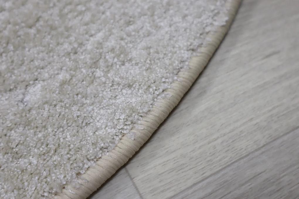 Vopi koberce Kusový koberec Capri Lux cream kruh - 160x160 (priemer) kruh cm