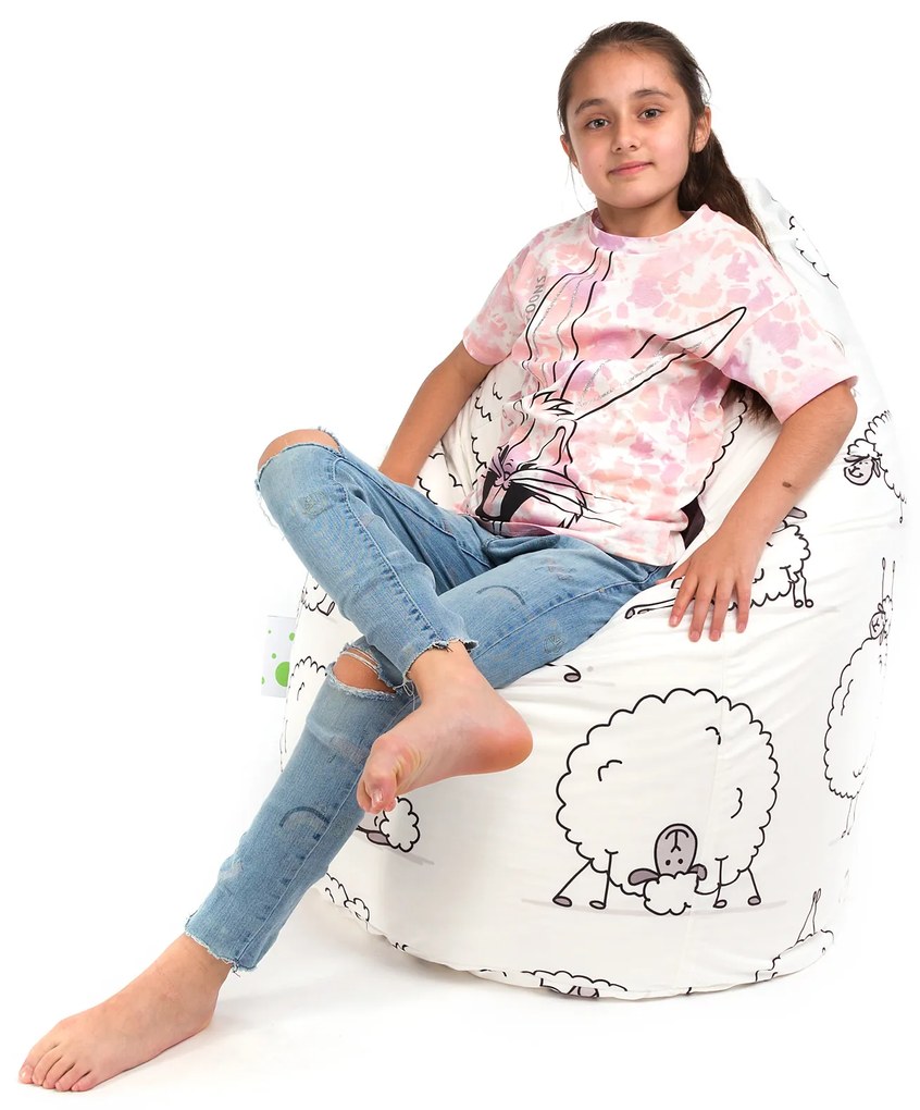 INTERMEDIC SK Sedací vak Sako Modern Velvet DG73 - Ovečky