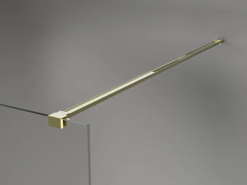 Mexen Lunar sprchová stena ľavá 90 x 200 cm, 8mm číre sklo, zlatá lesklá, 830-090-000-50-00-L