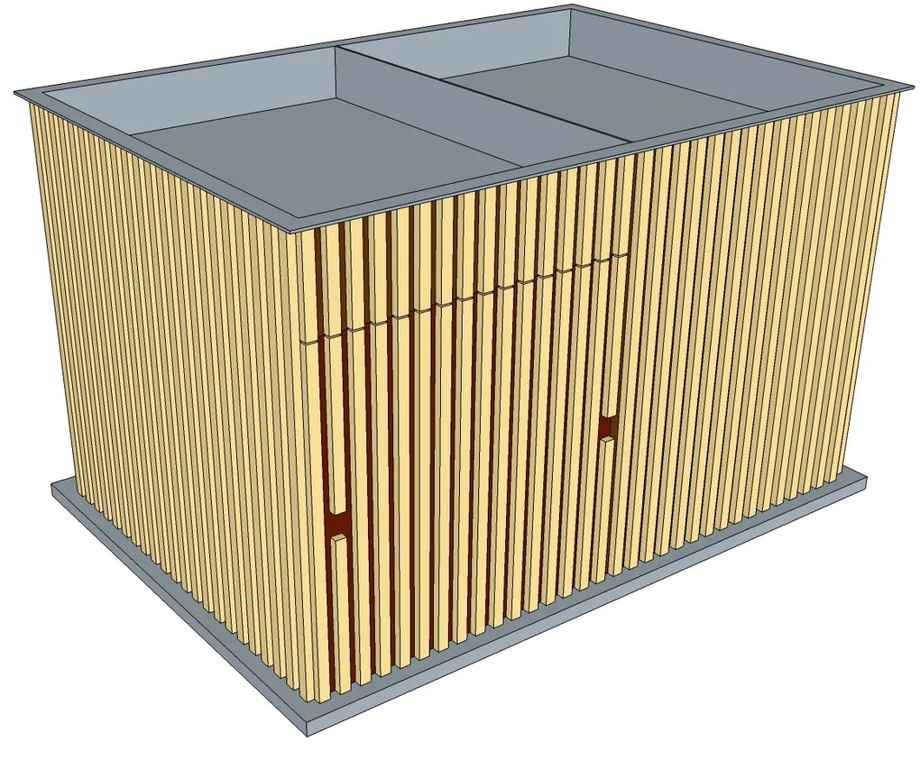 Cyklobox de Luxe 5 – 6 bicyklov (1,6 x 2,3 m)