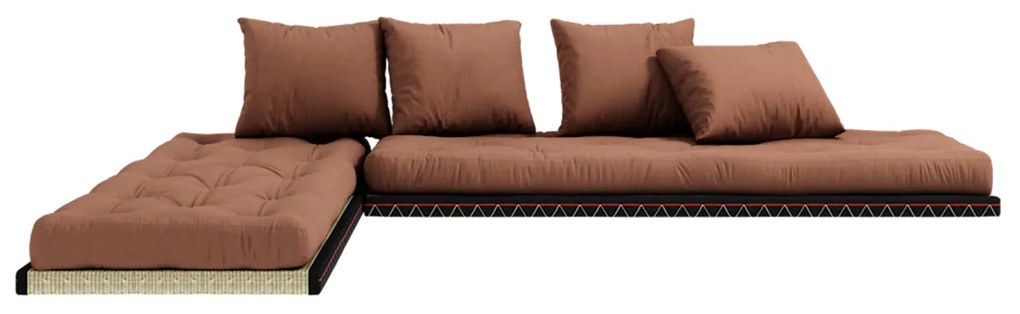 Variabilná pohovka Chico Tatami mat/Clay brown 85 × 200 × 80 cm