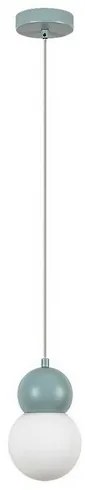 Rabalux 72279 závesné svietidlo z kovu a skla Gellia, modrá