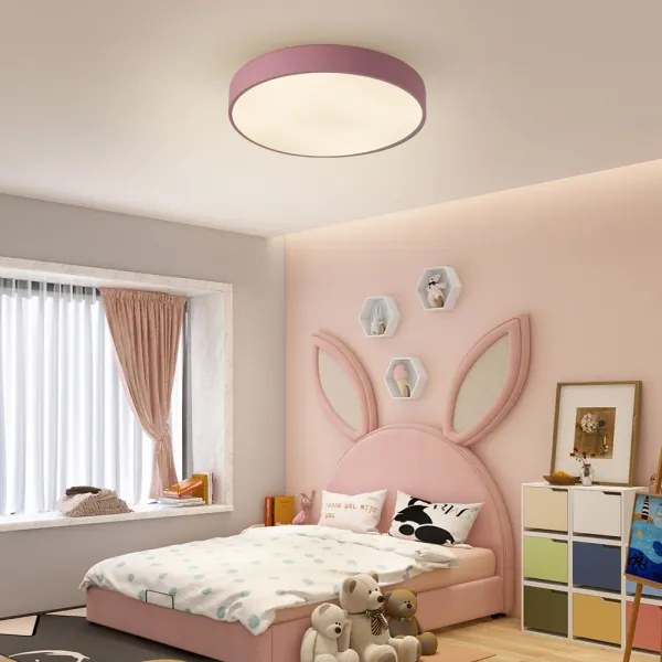 Brilagi - LED stmievateľné stropné svietidlo POOL LED/60W/230V 3000-6000K 50 cm ružové+DO