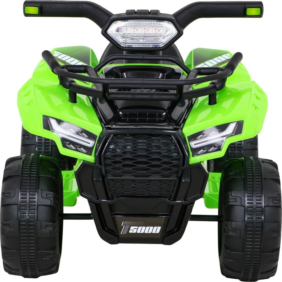 Ramiz Detská štvorkolka na batérie Storm zelená + motor 25W + MP3 USB + LED