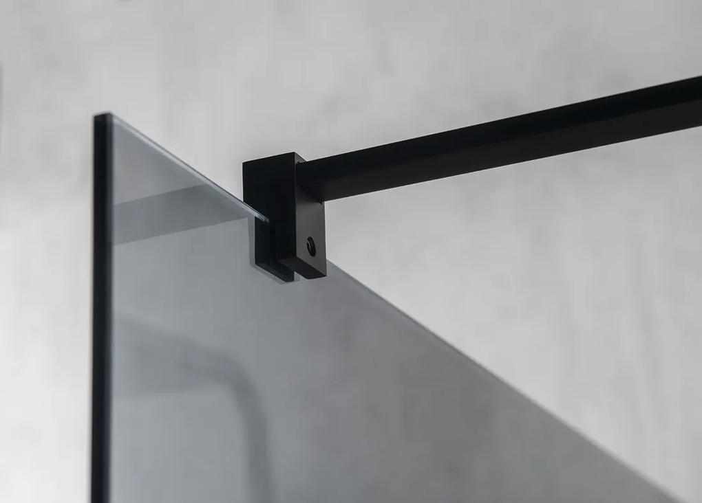 Gelco, VARIO BLACK jednodielna sprchová zástena na inštaláciu k stene, číre sklo, 1200 mm, GX1212GX1014