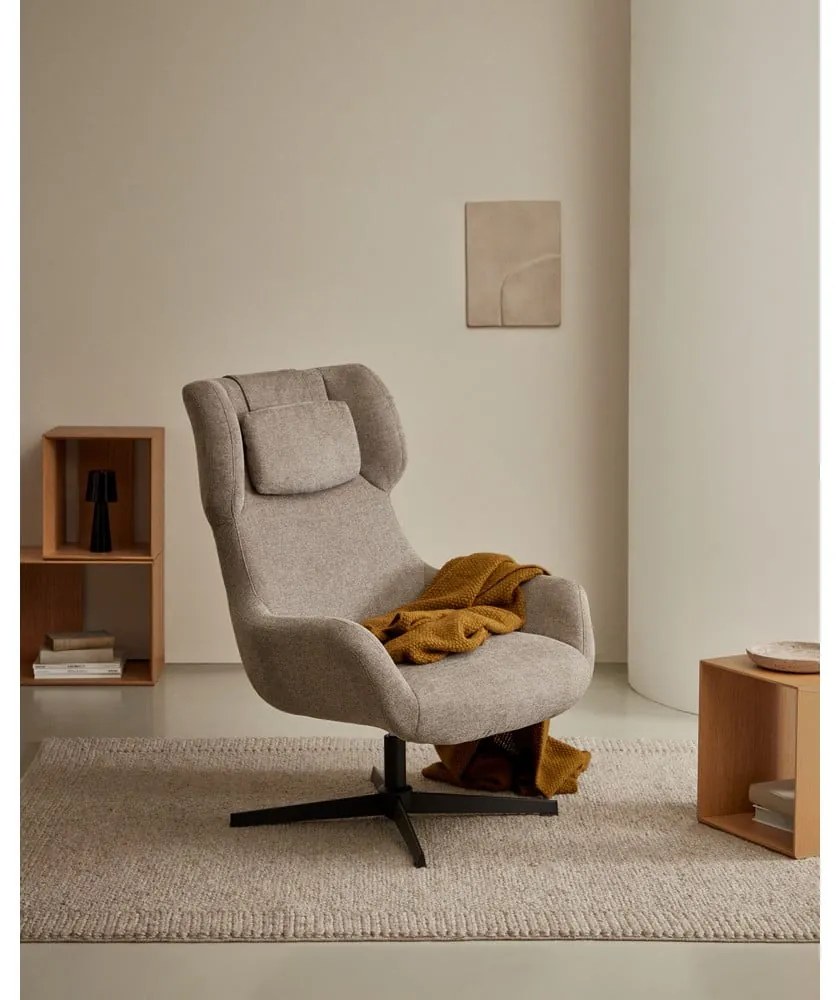 Hnedé kreslo Zalina – Kave Home