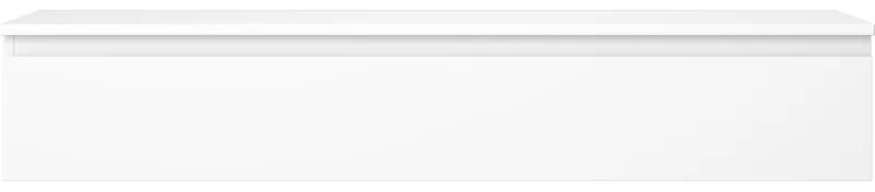 Mexen Orio, kúpeľňová skrinka pod umývadlo 140 cm s hornou časťou, 1 zásuvka, biela matná, 91A10-14023-1-BFC01