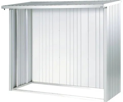 Zadná stena pre prístrešok na drevo Biohort Woodstocku 230 strieborná