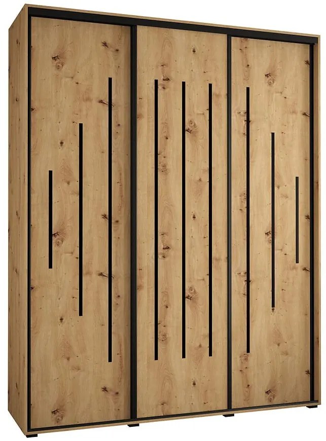 Skriňa 45 Canaris 12 200 artisan/čierna