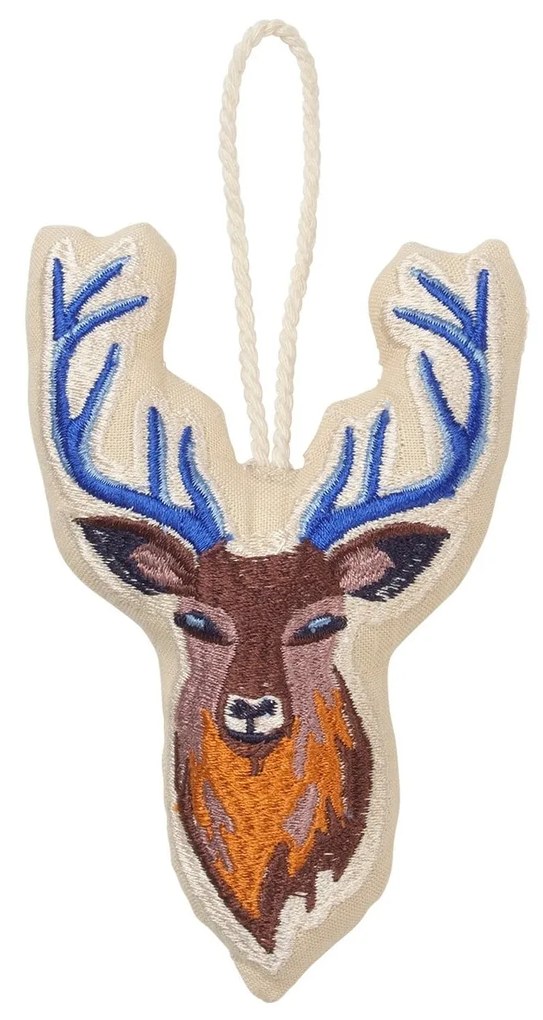 Broste Vyšívaná ozdoba Reindeer