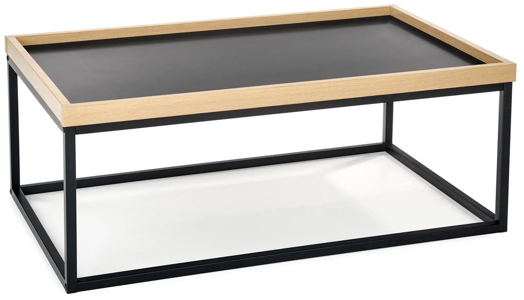 Čierny konferenčný stolík VENTUO LINEAR