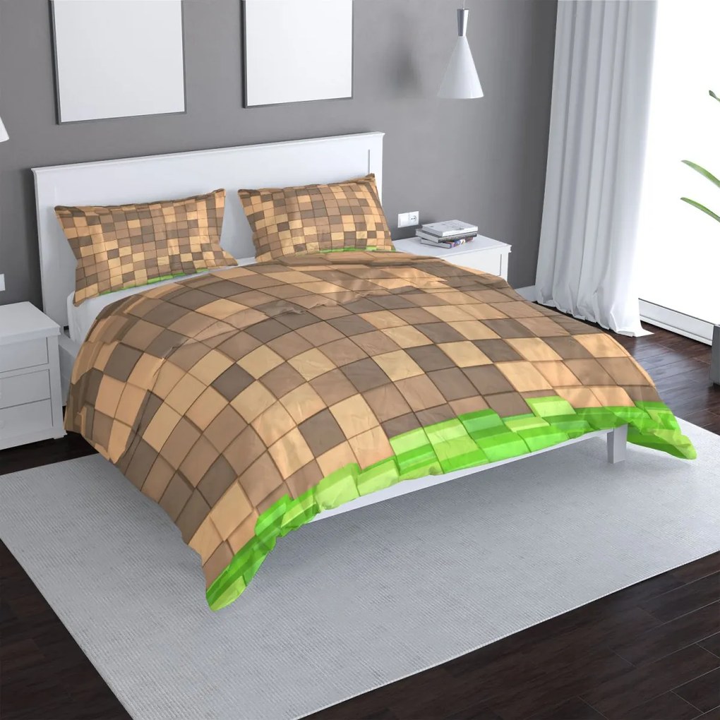 Sablio Obliečky Blocks 3D - 140x220 / 90x70