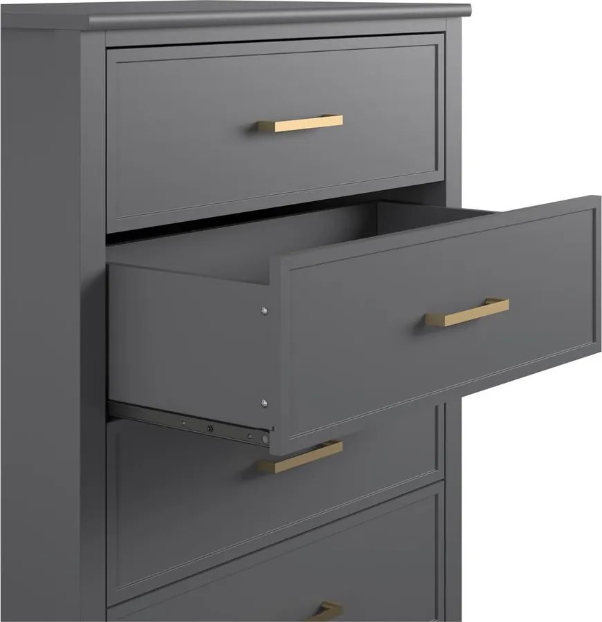 Sivá komoda CosmoLiving by Cosmopolitan Westerleigh, 75 x 106 cm