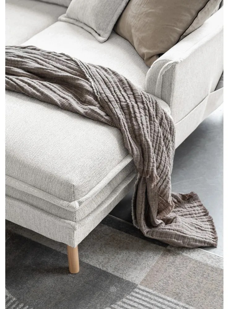 Béžová rozkladacia rohová pohovka (ľavý roh/do tvaru "U") Charming Charlie – Miuform