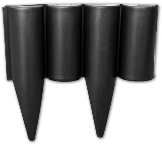 Bradas Záhradná palisáda plastová 2,5m Black PALGARDEN