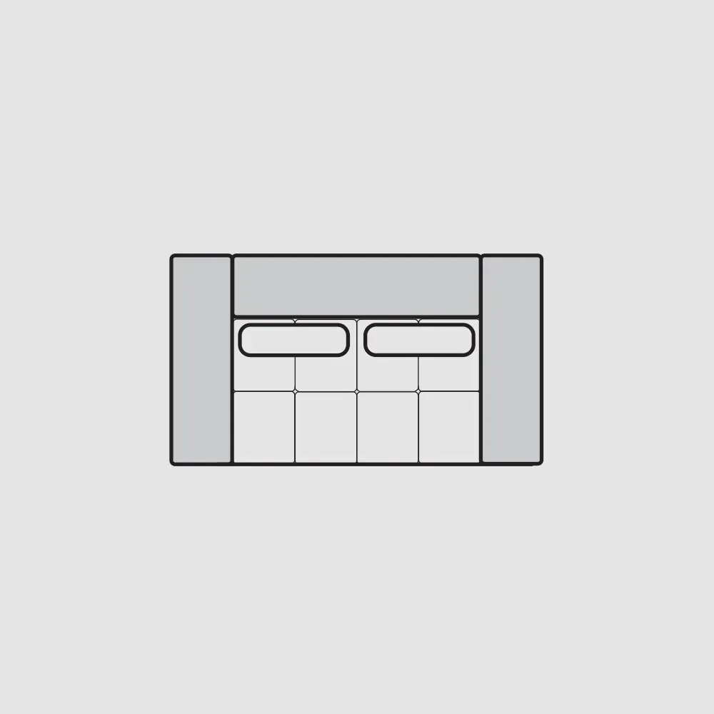 PROXIMA.store - 2-sedačková pohovka - COMO SKUPINA LÁTOK: Skupina 2