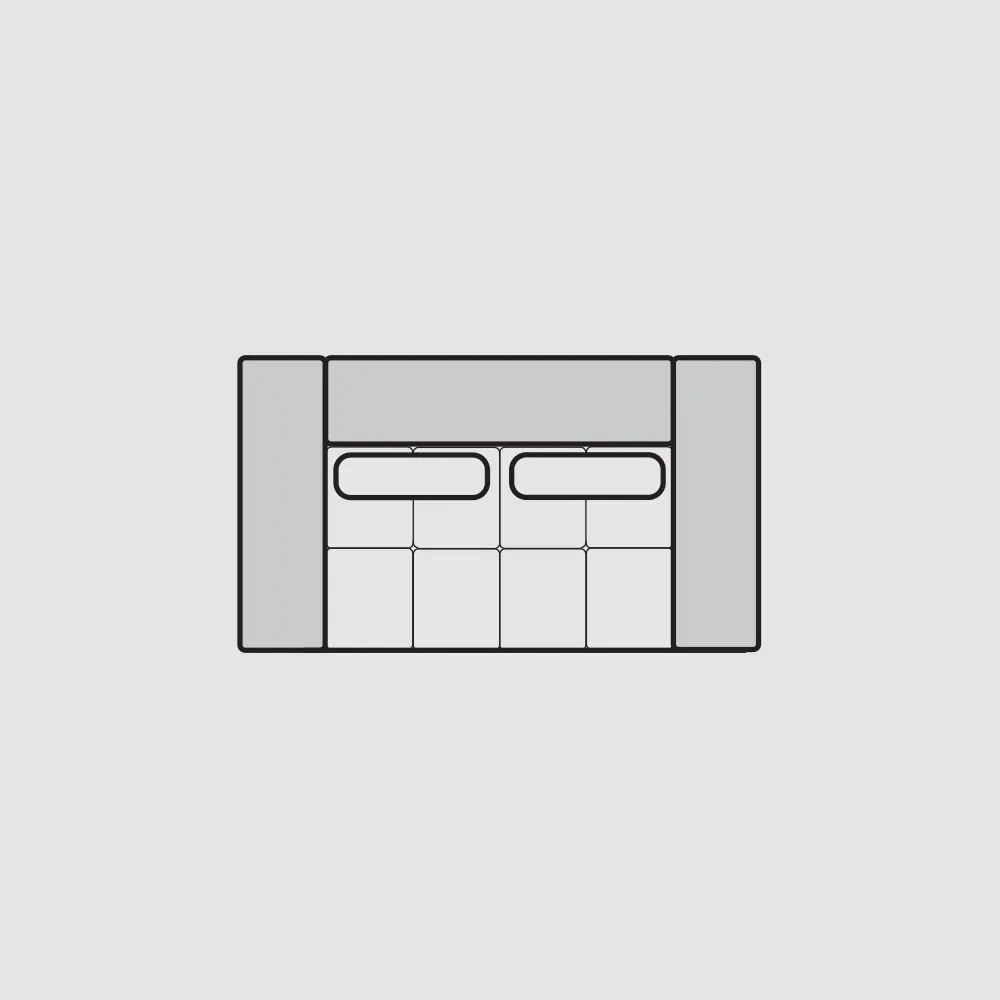 PROXIMA.store - 2-sedačková pohovka - COMO SKUPINA LÁTOK: Skupina 3