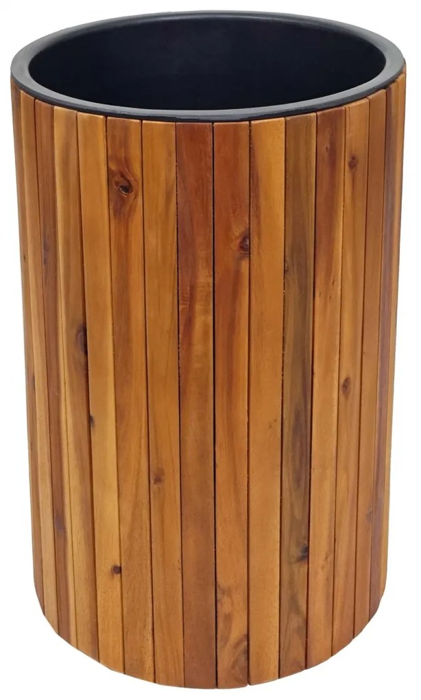 Kvetináč HWC-L24, 50x34cm, akáciové drevo - hnedá