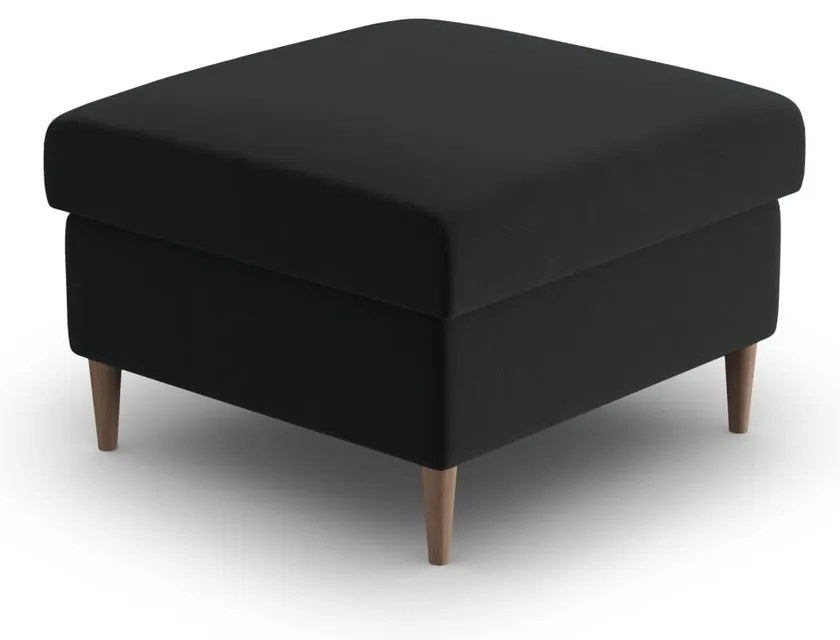 Čierna zamatová podnožka Kyoto – Cosmopolitan Design