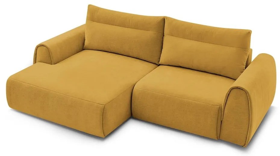 Okrovožltá rohová pohovka Aden – Bobochic Paris