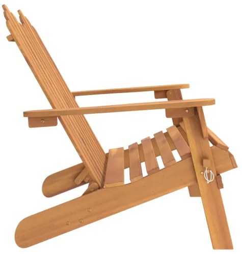 vidaXL Adirondack Záhradná lavička 126 cm masívne akáciové drevo-