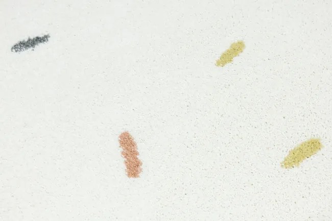 Koberec LIMA M039A krémový / modrý polkruh