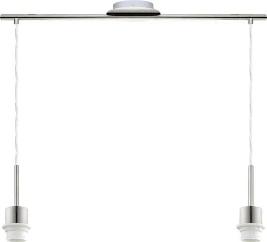 Brilagi - LED luster na lanku NUBILA 2xE27/60W/230V antracit
