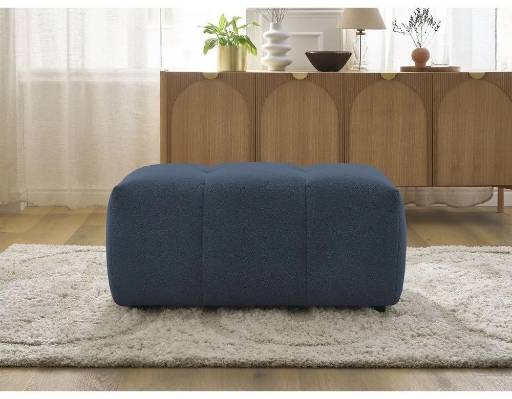 Modrá ženilková podnožka Roxelane – Bobochic Paris