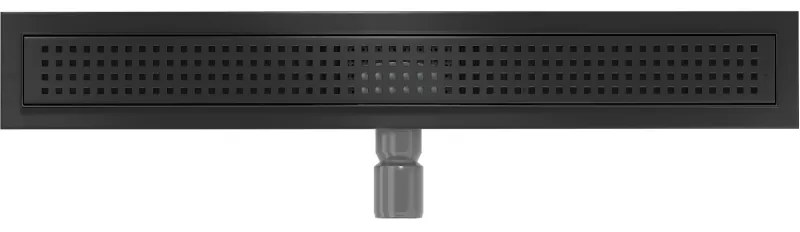 Mexen Flat nerezový sprchový žľab 70cm, vzor M08, čierna matná, 1725070-15