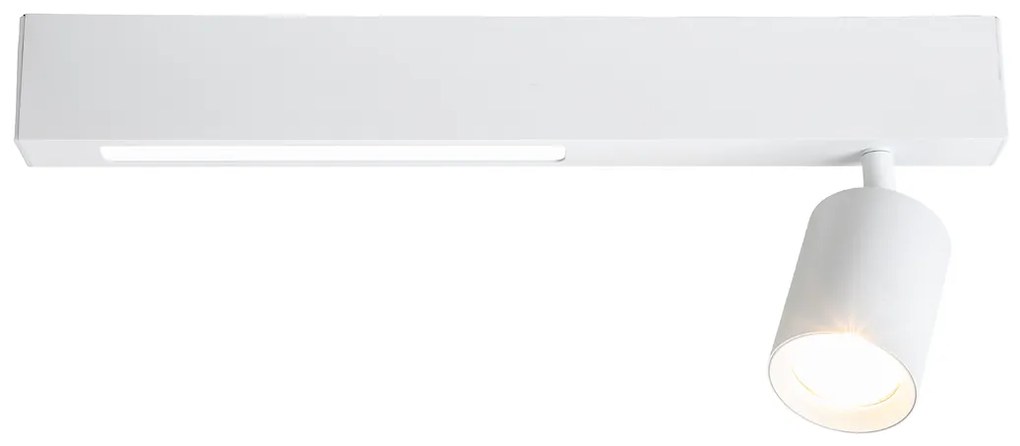 Stropné svietidlo Magnet, 1x biele kovové tienidlo + 1x LED 5W, w