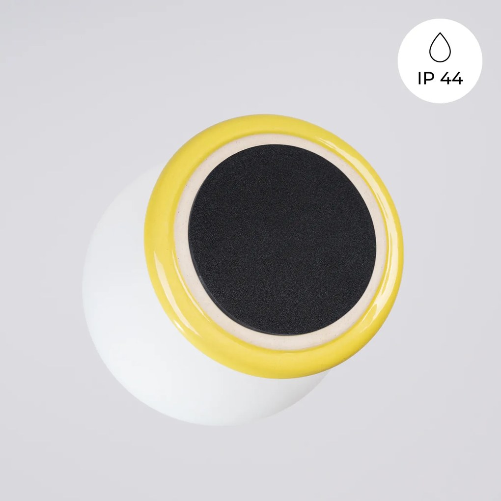 Nástenné svietidlo Zori, 1x biele sklenené tienidlo, y