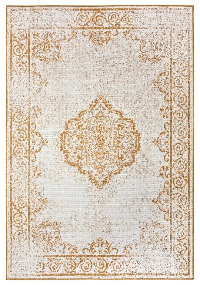 Okrovožlto-biely vonkajší koberec 160x230 cm Cebu - NORTHRUGS