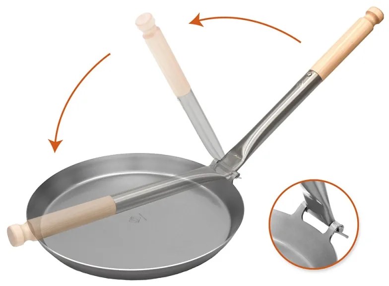 Panvica Jägarstekpanna S4 28cm, skladacia s rukoväťou