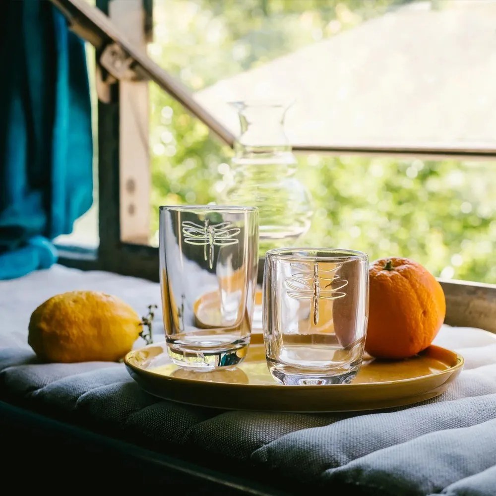 Sklenený pohár La Rochère Libellules, objem 280 ml